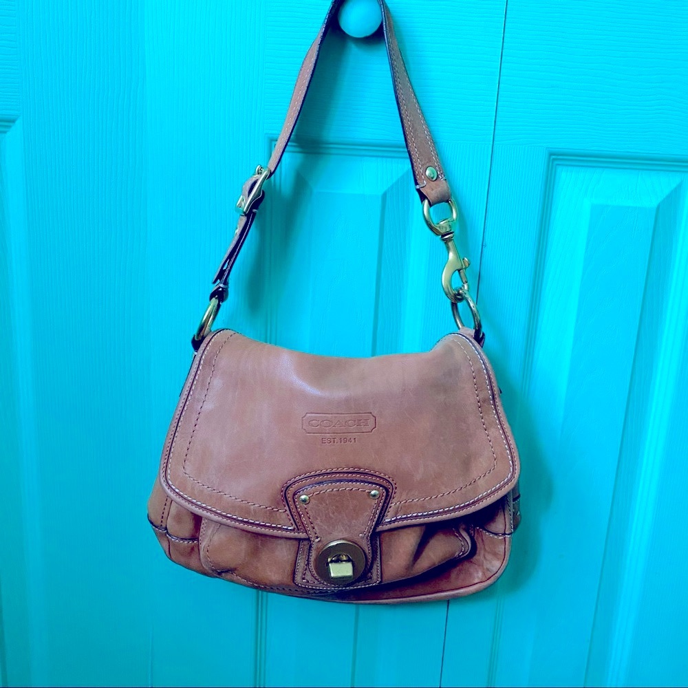 Coach Vachetta Leather Shoulder Bag
